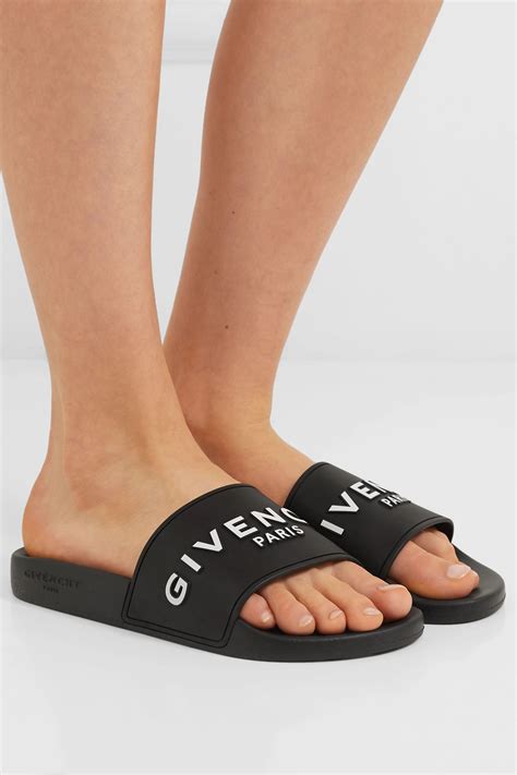 givenchy logo-print rubber slides|Givenchy Slides for Women .